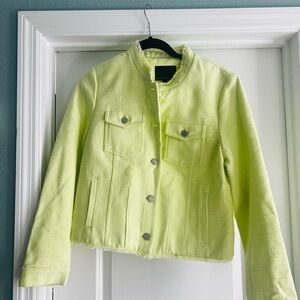 NEW Banana Republic Lime Green Jean Jacket